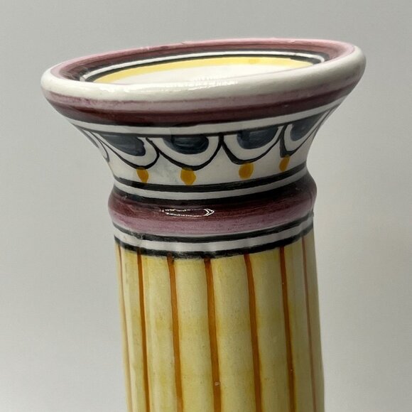 Coimbra Ceramics Hand-painted Decorative Candle Holder XVII Century Recreation # - Picture 3 of 14